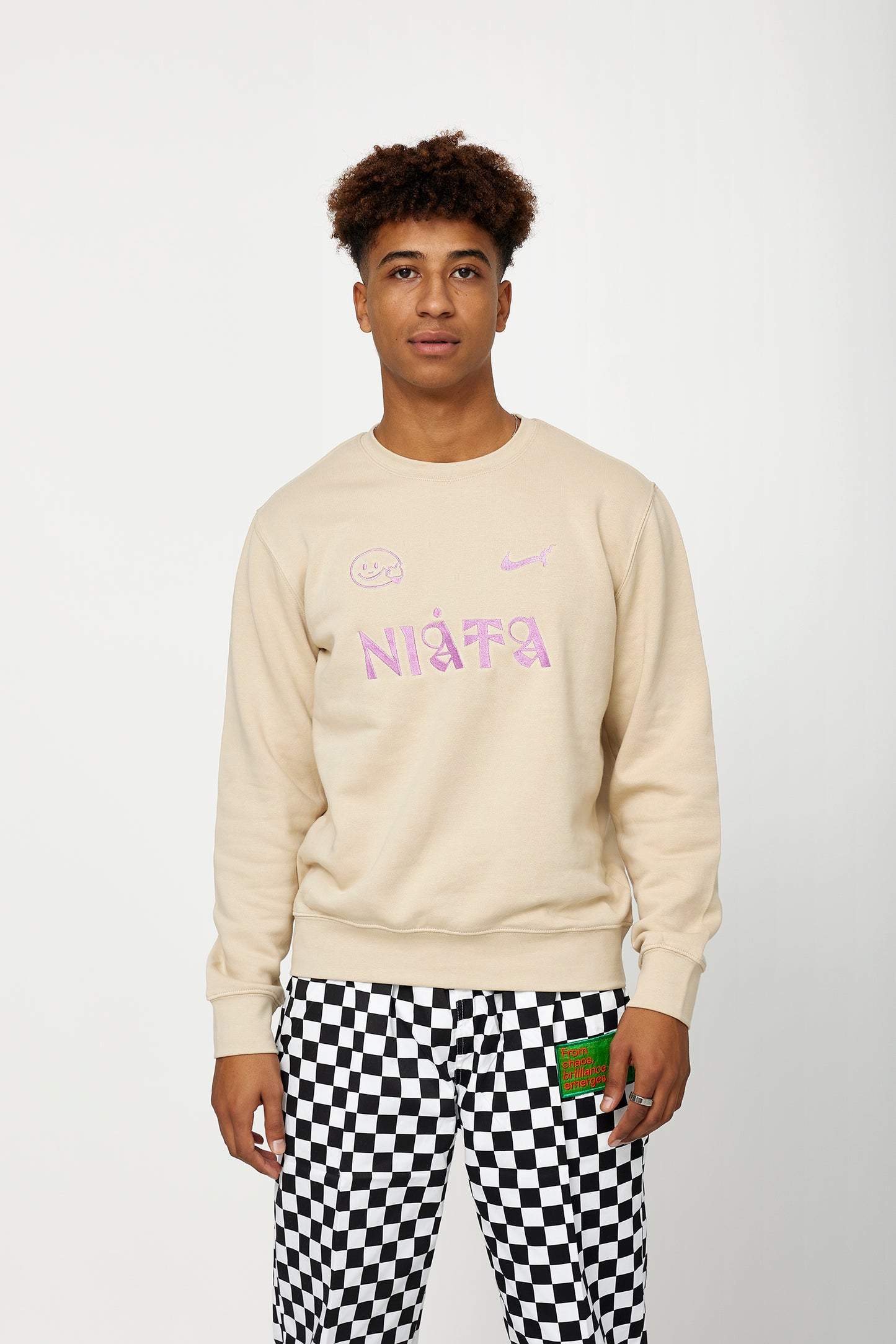 Eat, Play, Love Sweatshirt (Light Sand)