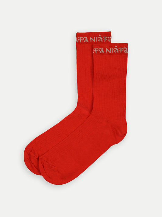 Niata Daily Classic Sock (Red)